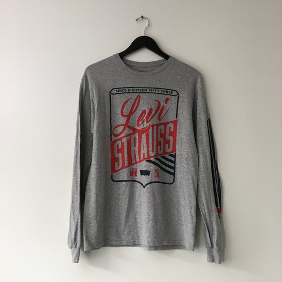 Levi's Other - Levis Graphic Strauss Long Sleeve Shirt Gray M